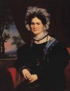 Charles Bird King Portrait of Mrs. William oil painting on canvas
